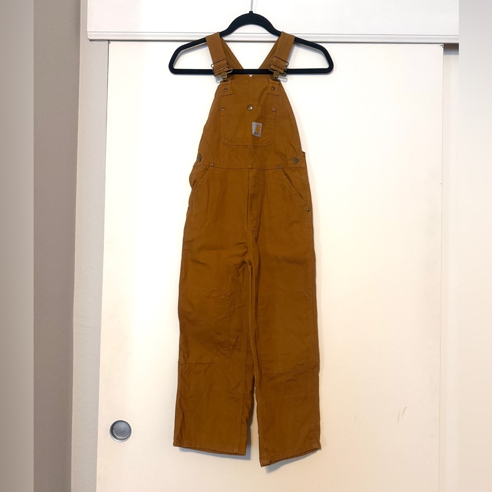 Carhartt Kids’ Duck Washed Bib Overalls, size 7